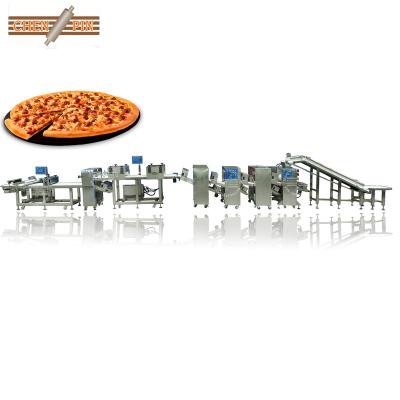 China Multifunctional Pizza Pita Lebanese Pita Pizza Base Making Machine Production Line Including Tray Supplying Bakery Areas for sale