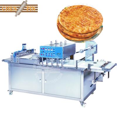 China Paratha Dough Ball Press and Film Covering Roti Plain Industrial Frozen Paratha Making Maker Machine for Food Industries High Quality Product for sale