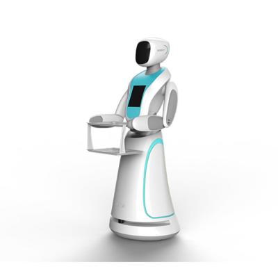 China Restaurant Food Delivery Robot Serving Robot Humanoid Restaurant Robot Human Greeting Smart Waiter for sale