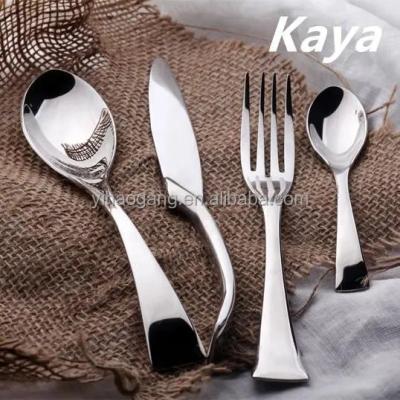 China Contemporary Black 304 Stainless Steel High Quality Contemporary Black Christmas Flatware Wedding Cutlery Gold Knife Fork Spoon Luxury Gold Space for sale