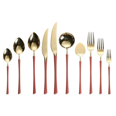 China China Food Grade Safety Food Grade Tableware Mirror Polishing Set Viable Flatware Set For Wedding Party Home Present for sale