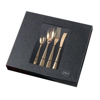 China Viable High Quality 4/16/24 Piece Cutlery Gift Box Set 18/10 Stainless Steel Mirror Polishing Flatware Set For Birthday Gift Customize for sale