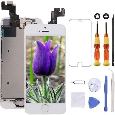 China Hot Selling LCD Display Touch Screen Digitizer Assembly Replacement For Apple iPhone 5S 5E With Tempered Glass For Apple iPhone 5S SE for sale