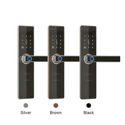 China Security Keyless Intelligent Electronic Biometric Fingerprint TTLock Entry Smart Door Lock for Home for sale