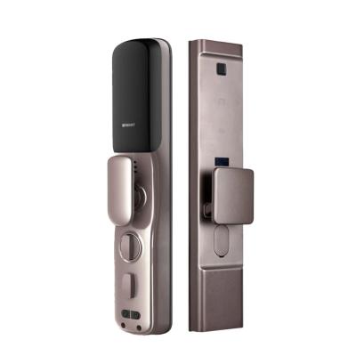 China Tuya Automatic Keyless Biometric Fingerprint Digital RFID Security Entry Door Lock Smart Card for sale