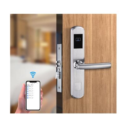 China TTLOCK Waterproof TTHotel App RFID IC Card Smart Hotel Door Lock Stainless Steel for sale