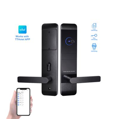 China Aluminum Alloy TT Tuya App WiFi Smart Card Digital Code Fingerprint Lock Smart Fingerprint for sale