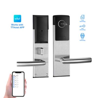 China TTLOCK Electronic Security Fingerprint Door Lock App WiFi Digital Code IC Smart Card Biometric Smart Home for sale