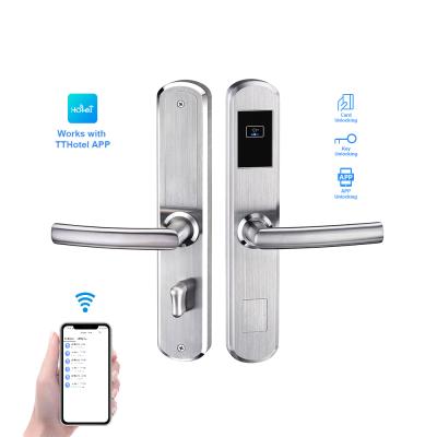 China TTLOCK Ble TTlock APP Remote Control Stainless Steel Digital Smart Lock for Hotel Apartment Airbnb for sale