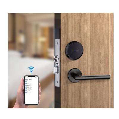 China Tuya Door Lock Keypad TTLOCK Digital Fingerprint Entry Password Keyless Open Aluminum Handle Wireless Keyless App for sale