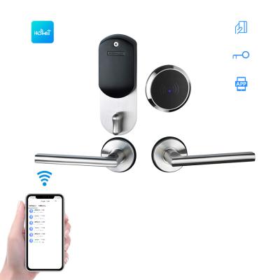 China TTLOCK Keyless Electric Hotel Digital Fingerprint RFID Card Security Smart Door Locks for sale