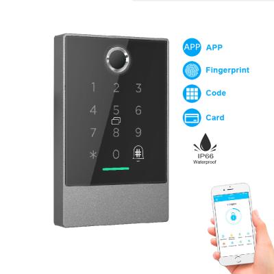 China Apartment/Smart Keypad Keyless Waterproof Smart Biometric Fingerprint Access Control Door Entry Office/Home Lock for sale