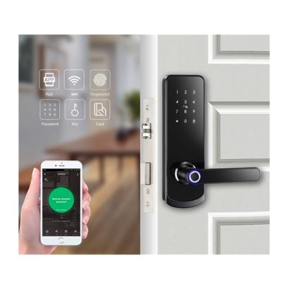 China Biometric TTLOCK WiFi Digital cerradura de fechadura keyless entry tuya smart fingerprint door lock fingerprint for sale