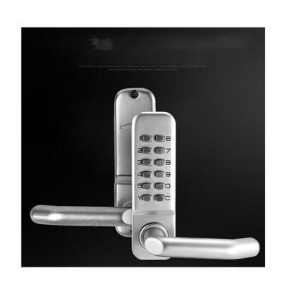 China Apartment Push Button Digital Keypad Combination Mechanical Password Door Lock Keyless Handle for sale