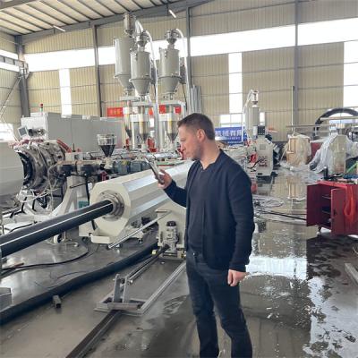 China PE HDPE LDPE PPR Plastic Water Gas Oil Supply Pipe Tube Extrusion Production Line for sale