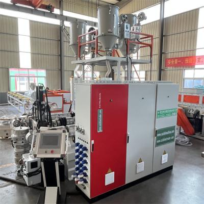 China Plastic Pipe Extrusion Line HDPE PE Pipe Making Machine For Water Supply for sale