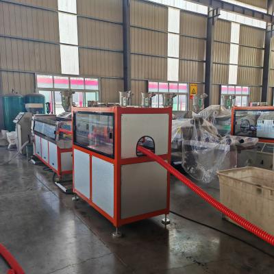 China 37-55kw Motor Power Spiral Pipe Extrusion Line For Pe Pipe Single Wall Production Line for sale