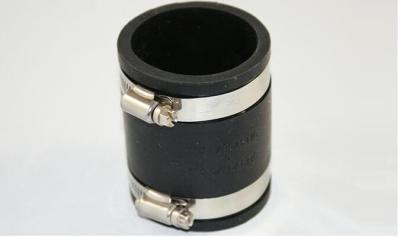 China Zinc Plated Flexible Pvc Coupling / Rubber Plumbing Coupler Fernco Coupling for sale