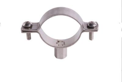 China Industry High Pressure Stainless Steel Pipe Clamps 20mm Bnadwith M8 Nut for sale