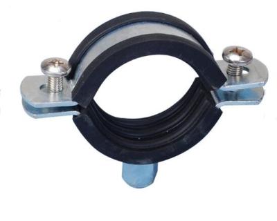 China Heavy Duty Rubber Lined Pipe Clamps Stainless Steel Pipe Hangers And Clamps With Rubber for sale