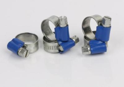 China 9.7mm British Standard Non Perforated Hose Clamps With Tube Housing for sale