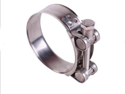 China High Strength Heavy Duty Hose Clamps Single Bolt Pipe Clamp 1.7 Mm Thickness for sale