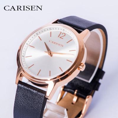 China Custom Minimalist Fitness Strap Fashion Solar Power Wrap Watch Clock Chronograph Logo Leather Watches for sale