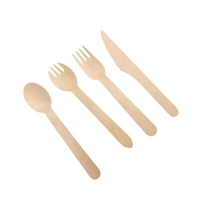 China Mechanical Automation New Design Biodegradable Eco Friendly Cutlery Set Knife Fork Wooden Spoon for sale