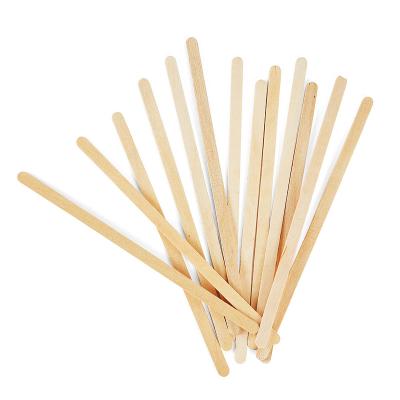 China Stir Coffee Customized Size Disposable Natural Wooden Coffee Stir Stick For Drinking for sale