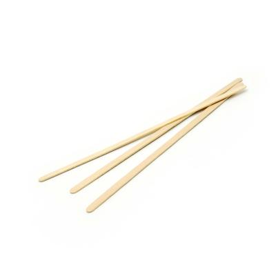 China Stir Coffee 100% Natural Birch Sticks Wooden Coffee Stirrer With Individual Paper Wrapping for sale