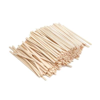 China Stir High Quality 100% Natural Wooden Coffee Stirrer Brand Logo Coffee Stir Stick With Disposable Customize Siz for sale