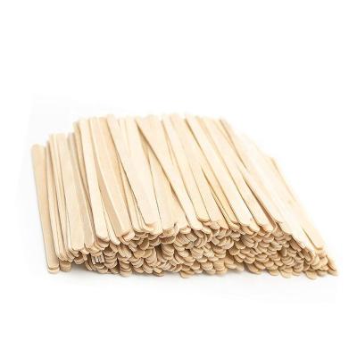 China Stir Coffee Stir Sticks Wooden Coffee/Coffee Stirrers Stirring Tea Stick with Custom Flat Bamboo Eco-Friendly Disposable Stirrers for sale