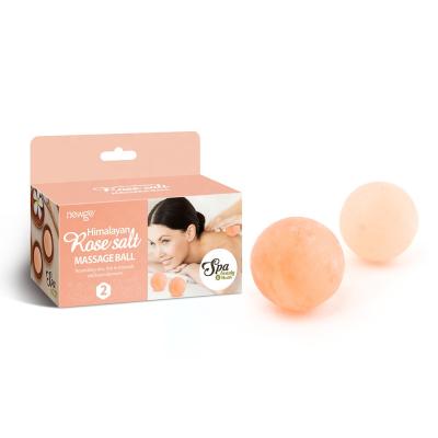 China Himalayan Body Rose Salt Massage Ball Massage And Healing Deep Relaxation Reduced Inflammation for sale