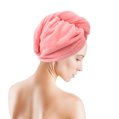 China Ultra Super Absorbent Quick Dry Hair Hair Turban For Drying Long Curly Thick Hair for sale