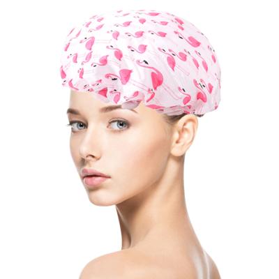 China Hair Cap Beauty Salon Spa Shower Caps Water Resistant Elastic Waterproof Bathing Shower Caps for sale