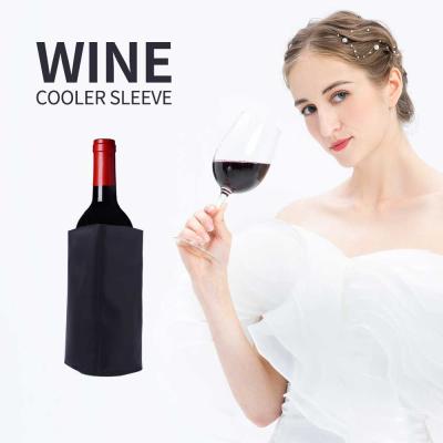 China Insulated Fast Cooling Keep Cold Bottles Frost Wine Cooler Sleeves For Champagne Wine Beer for sale