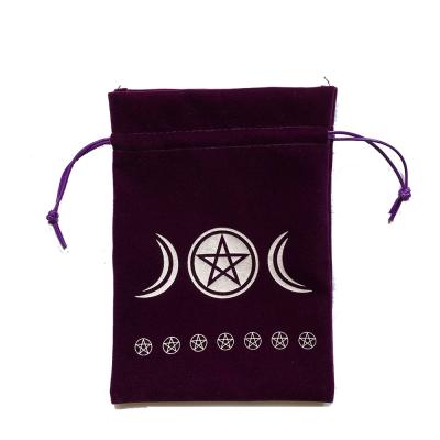 China Tarot Card Shield Wholesale Fairy Moon Phase Tarot Bag Custom Jewelry Bags Tarot Pouch for sale