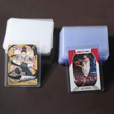 China 1000counts 35PT 3x4 Toploader Business Card Plastic Top Loader Card Holder For Baseball Soccer Basketball Sports for sale