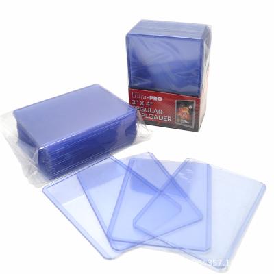 China Trade Plastic Top Holder Business Card Charger Toploader Clear Rigid Card Sleeves For Sports Card for sale