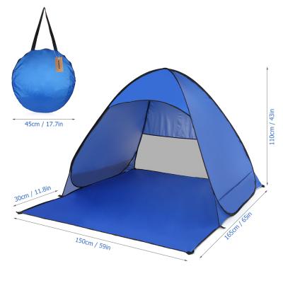 China Floding Beach Custom Logo People Waterproof Spring 3-4 Extended Type Portable Windproof Tent for sale