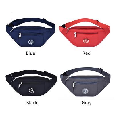 China Fashion Travel Increasing Waist Bag Sports Fanny Pack Polyester Nylon Pouch Recycling Running Wallet With Zipper for sale