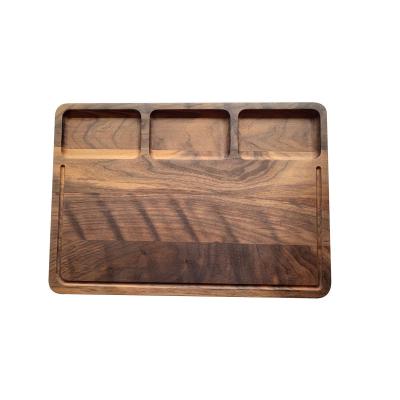 China Amazon Sustainable Walnut Kitchen Wood Cutting Board With End Texture Large Wood Cutting Board Can Laser Logo for sale