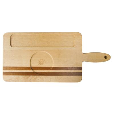 China Sustainable Oak + Walnut Kitchen Wood Cutting Board With End Texture Large Wood Cutting Board Can Laser Logo for sale