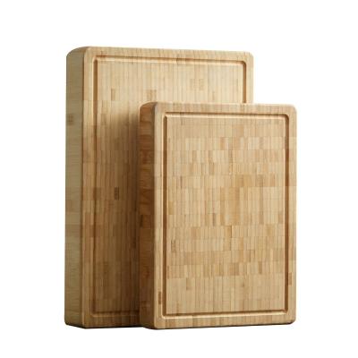 China Disposable Eco-Friendly Square Grids Bamboo Wooden Cutting Board for Cutting Meat Vegetable Fruit for sale