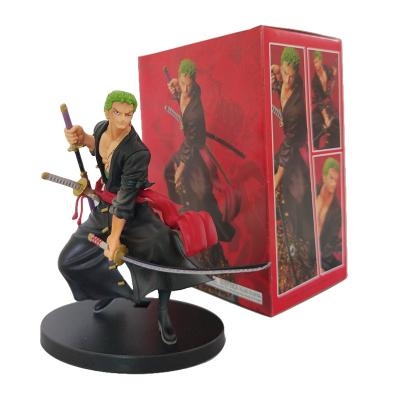 China Toy Wholesale Zoro Action Figures Cartoon Anime One Piece Model PVC Collectible Figures With Box for sale