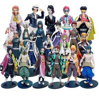 China High Quality Wholesale Demon Slayer Anime Figures Tanjirou Nezuko Zenitsu Action Numbers Cartoon Toy 21 Styles Premium Edition for sale