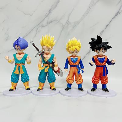 China Hot Sale Boxed Model Collection Toy Vegetto Gogeta Action Figure Toy 4 Style Cartoon Dragon Ball Z Goku Youthful Wholesale for sale