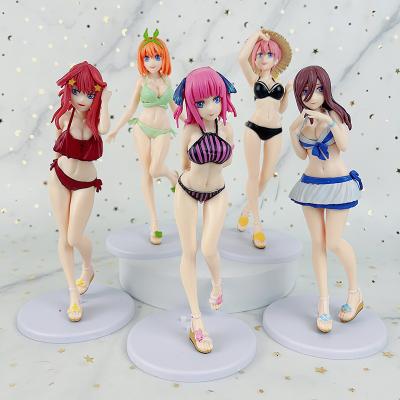 China 5pcs/set Cartoon Toy Anime The Quintessential PVC Toy Action Figures of Nakano Ichika Nino Itsuki Quintuplets Figure Collection for sale