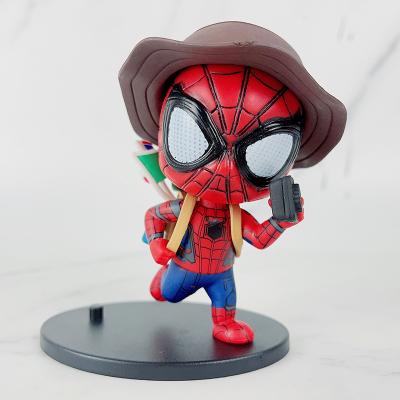 China Cartoon Toy Spider Man Hero Animation Collection Model Toys For Children Gift Anime Figure Toys Spiderman Doll for sale