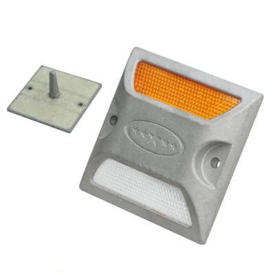 China Warning Reflective Plastic Raised Road Reflector Cat Eyes Road Stud Curb Marker for sale